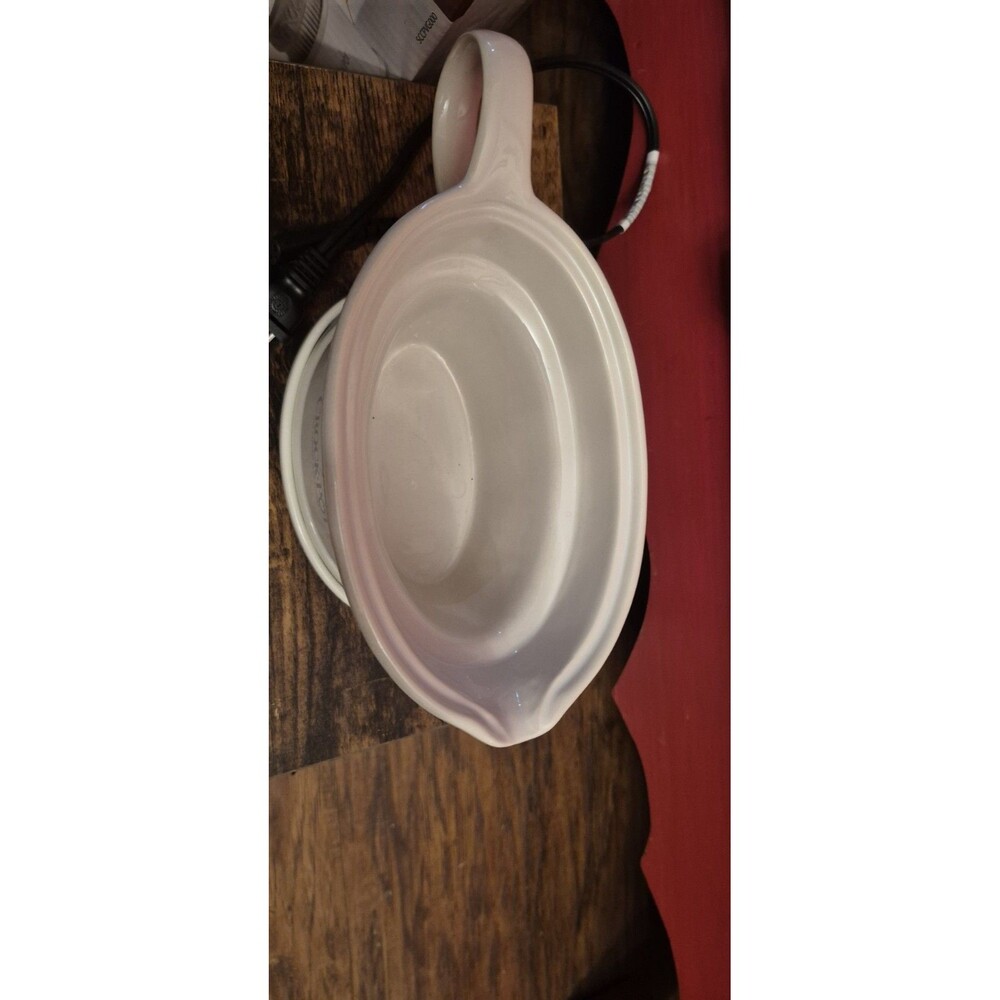 New Crock Pot Ceramic Gravy Boat Electric Gravy/Syrup Warmer SCCPVG000 2.25 cup - Picture 4 of 7